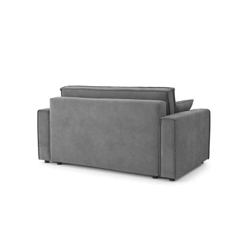 Canapé Droit MIRA Fixe Tissu Gris Souris 2 Places 6 Canapé Droit MIRA Fixe Tissu Gris Souris 2 Places – Image 4