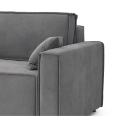 Canapé Droit MIRA Fixe Tissu Gris Souris 2 Places 13 Canapé Droit MIRA Fixe Tissu Gris Souris 2 Places -Mobilia Soldes canape droit mira fixe tissu gris 2 places 4