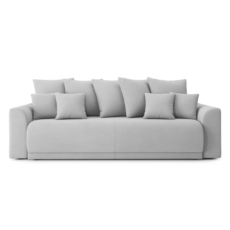 Canapé Droit NOVA Convertible Tissu Gris 3 Places 4 Canapé Droit NOVA Convertible Tissu Gris 3 Places – Image 2