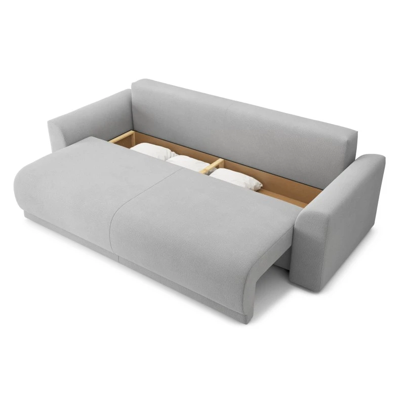 Canapé Droit NOVA Convertible Tissu Gris 3 Places 7 Canapé Droit NOVA Convertible Tissu Gris 3 Places – Image 5