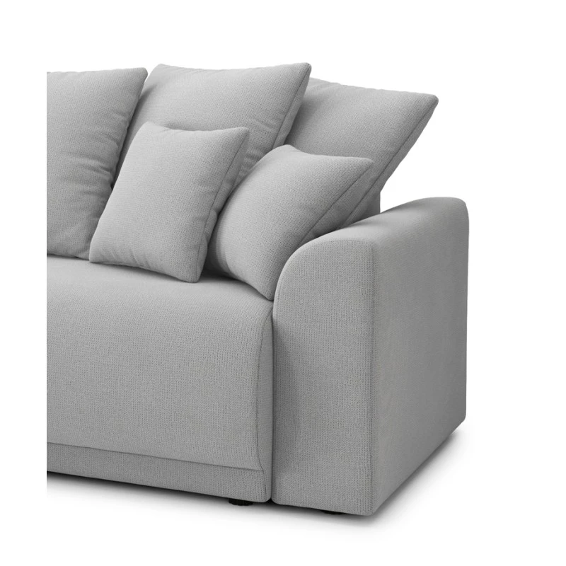 Canapé Droit NOVA Convertible Tissu Gris 3 Places 9 Canapé Droit NOVA Convertible Tissu Gris 3 Places – Image 7