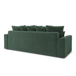 Canapé Droit NOVA Convertible Velours Cotêlé Vert 3 Places 17 Canapé Droit NOVA Convertible Velours Cotêlé Vert 3 Places -Mobilia Soldes canape droit nova convertible velours cotele vert 5