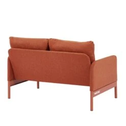 Canapé Droit PANTONE Fixe Tissu Terracotta 2 Places -Mobilia Soldes canape droit pantone fixe tissu rouge 2 places 3