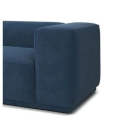 Canapé Droit SACHA Fixe Tissu Bleu 4 Places -Mobilia Soldes canape droit sacha fixe tissu bleu 4 places 4