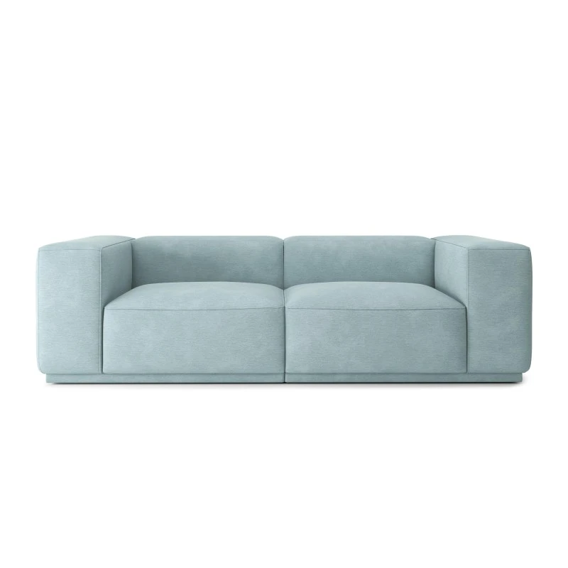 Canapé Droit SACHA Fixe Tissu Vert D'eau 4 Places 4 Canapé Droit SACHA Fixe Tissu Vert D'eau 4 Places – Image 2