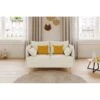 Canapé Droit SARAH Fixe Tissu Beige 2 Places -Mobilia Soldes canape droit sarah fixe tissu beige 2 places