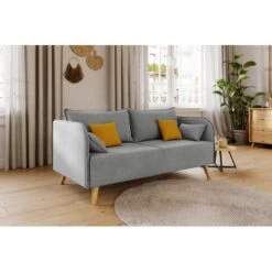 Canapé Droit SARAH Fixe Tissu Gris 3 Places 14 Canapé Droit SARAH Fixe Tissu Gris 3 Places -Mobilia Soldes canape droit sarah fixe tissu gris 3 places 5