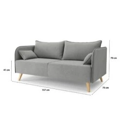 Canapé Droit SARAH Fixe Tissu Gris 3 Places 15 Canapé Droit SARAH Fixe Tissu Gris 3 Places -Mobilia Soldes canape droit sarah fixe tissu gris 3 places 6