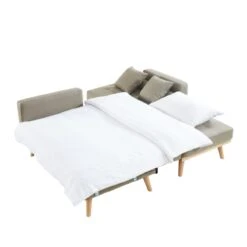 Canapé KELLY En Tissu Beige Avec Angle Convertible 13 Canapé KELLY En Tissu Beige Avec Angle Convertible -Mobilia Soldes canape kelly tissu beige angle convertible 4