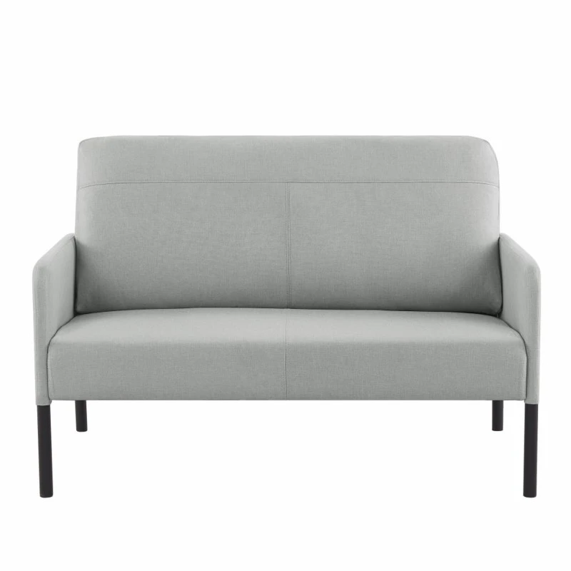 Canapé Droit LIAM En Tissu Gris Fixe 4 Canapé Droit LIAM En Tissu Gris Fixe – Image 2