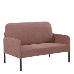 Canapé Droit LIAM En Velours Côtelé Rose Fixe 11 Canapé Droit LIAM En Velours Côtelé Rose Fixe -Mobilia Soldes canape liam velours cotele rose droit et fixe 2