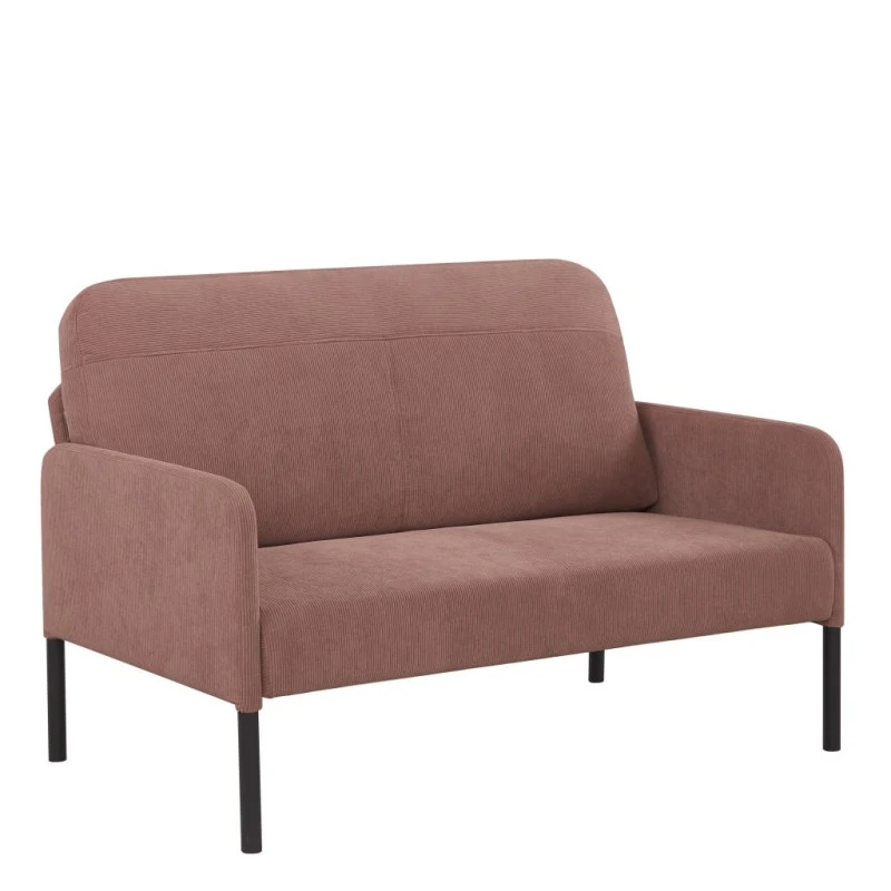 Canapé Droit LIAM En Velours Côtelé Rose Fixe 5 Canapé Droit LIAM En Velours Côtelé Rose Fixe – Image 3