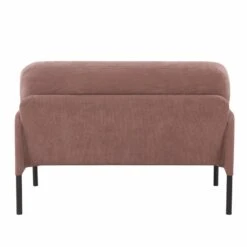 Canapé Droit LIAM En Velours Côtelé Rose Fixe 12 Canapé Droit LIAM En Velours Côtelé Rose Fixe -Mobilia Soldes canape liam velours cotele rose droit et fixe 3