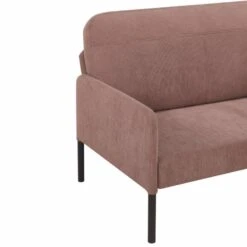 Canapé Droit LIAM En Velours Côtelé Rose Fixe 13 Canapé Droit LIAM En Velours Côtelé Rose Fixe -Mobilia Soldes canape liam velours cotele rose droit et fixe 4