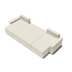 Canapé Panoramique ALMA Convertible Velours Côtelé Beige 6 Places 15 Canapé Panoramique ALMA Convertible Velours Côtelé Beige 6 Places -Mobilia Soldes canape panoramique alma convertible velours cotele beige 6 places 3