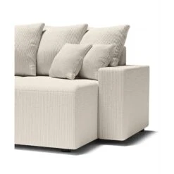 Canapé Panoramique ALMA Convertible Velours Côtelé Beige 6 Places 18 Canapé Panoramique ALMA Convertible Velours Côtelé Beige 6 Places -Mobilia Soldes canape panoramique alma convertible velours cotele beige 6 places 6