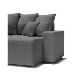 Canapé Panoramique ALMA Convertible Velours Côtelé Gris Souris 6 Places 18 Canapé Panoramique ALMA Convertible Velours Côtelé Gris Souris 6 Places -Mobilia Soldes canape panoramique alma convertible velours cotele gris souris 6 places 6