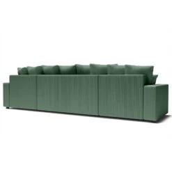 Canapé Panoramique ALMA Convertible Velours Côtelé Vert 6 Places 17 Canapé Panoramique ALMA Convertible Velours Côtelé Vert 6 Places -Mobilia Soldes canape panoramique alma convertible velours cotele vert 6 places 5