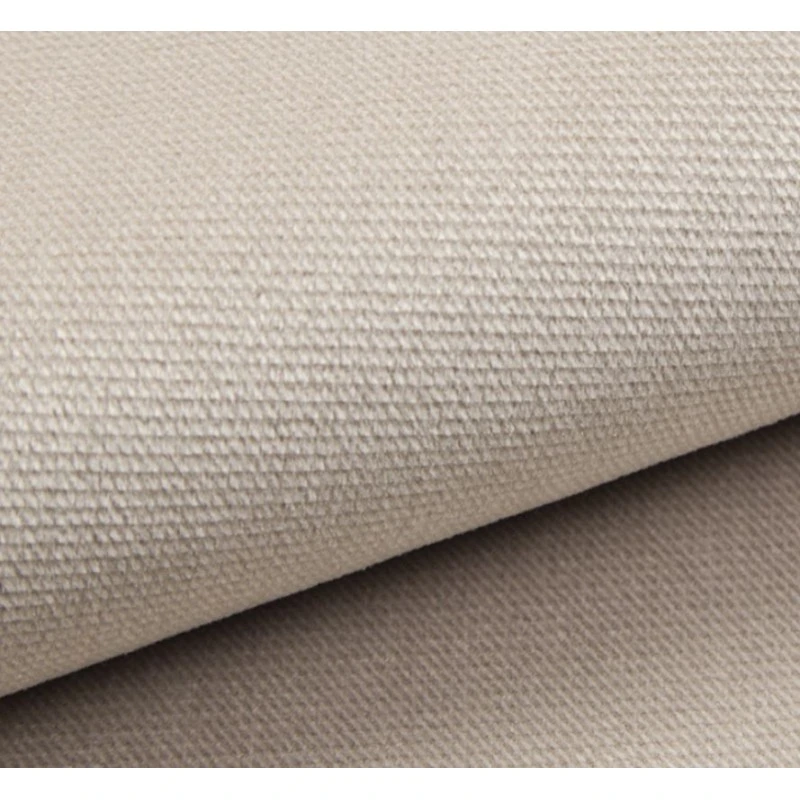 Canapé Panoramique MIRA Convertible Velours Grège 6 Places 10 Canapé Panoramique MIRA Convertible Velours Grège 6 Places – Image 8