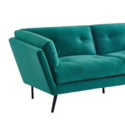 Canapé THELMA En Velours Vert Au Style Scandinave -Mobilia Soldes canape thelma velours vert style scandinave 4