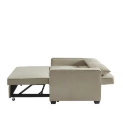 Canapé Droit LENA Convertible Tissu Grège 3 Places 14 Canapé Droit LENA Convertible Tissu Grège 3 Places -Mobilia Soldes canpe droit lena convertible tissu grege 3 places 4