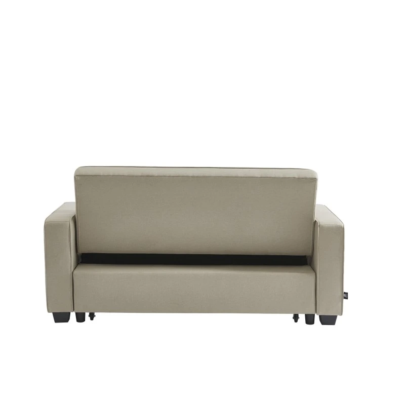 Canapé Droit LENA Convertible Tissu Grège 3 Places 8 Canapé Droit LENA Convertible Tissu Grège 3 Places – Image 6