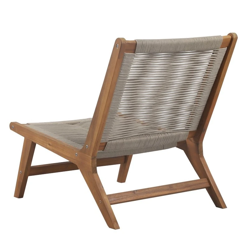 Fauteuil De Jardin AVERY En Bois D'acacia Et Corde Coloris Naturel 7 Fauteuil De Jardin AVERY En Bois D'acacia Et Corde Coloris Naturel – Image 5