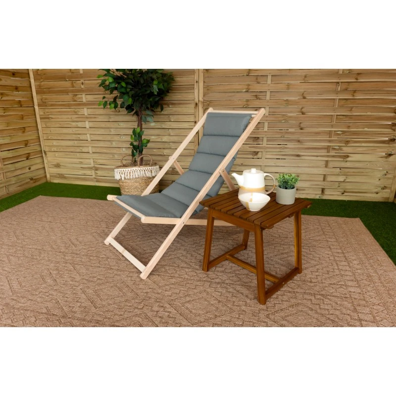 Chilienne Matelassée GRISA En Bois D'hêtre FSC Coloris Anthracite 8 Chilienne Matelassée GRISA En Bois D'hêtre FSC Coloris Anthracite – Image 6