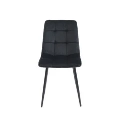 Ensemble Repas FELIX Effet Chêne Et Velours Noir 4 Chaises -Mobilia Soldes ensemble repas felix effet chene et velours noir 4 chaises 8