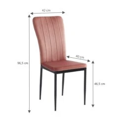 Ensemble Repas FELIX Effet Chêne Et Velours Rose 4 Chaises 14 Ensemble Repas FELIX Effet Chêne Et Velours Rose 4 Chaises -Mobilia Soldes ensemble repas felix effet chene et velours rose 4 chaises 1