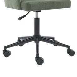 Fauteuil De Bureau BARNABE En Velours Côtelé Vert 13 Fauteuil De Bureau BARNABE En Velours Côtelé Vert -Mobilia Soldes fauteuil barnabe en velours cotele vert 4