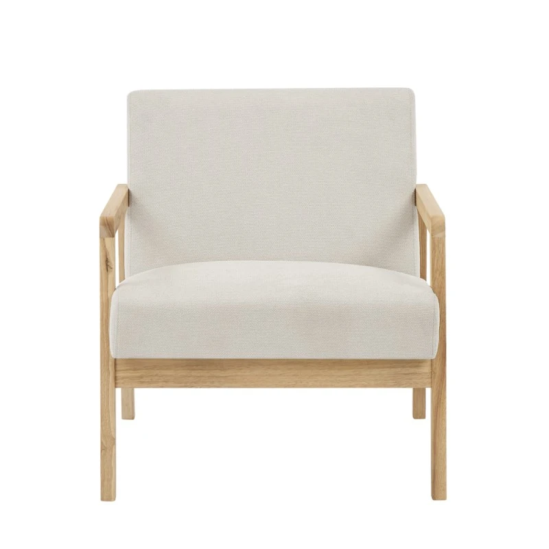 Fauteuil BONIFACIO En Tissu Beige 5 Fauteuil BONIFACIO En Tissu Beige – Image 3