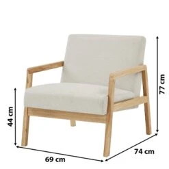 Fauteuil BONIFACIO En Tissu Beige 13 Fauteuil BONIFACIO En Tissu Beige -Mobilia Soldes fauteuil bonifacio en tissu beige 5