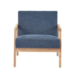 Fauteuil BONIFACIO En Tissu Bleu 10 Fauteuil BONIFACIO En Tissu Bleu -Mobilia Soldes fauteuil bonifacio en tissu bleu 2