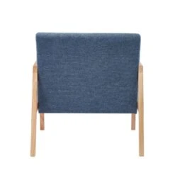 Fauteuil BONIFACIO En Tissu Bleu 11 Fauteuil BONIFACIO En Tissu Bleu -Mobilia Soldes fauteuil bonifacio en tissu bleu 3