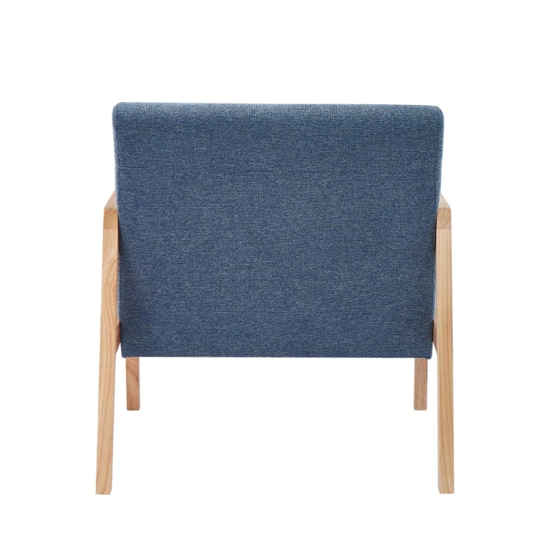 Fauteuil BONIFACIO En Tissu Bleu 6 Fauteuil BONIFACIO En Tissu Bleu – Image 4