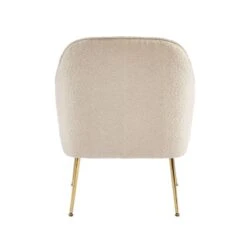 Fauteuil MARCELINO En Tissu Bouclette Beige Avec Piètement Doré 11 Fauteuil MARCELINO En Tissu Bouclette Beige Avec Piètement Doré -Mobilia Soldes fauteuil marcelino en tissu beige avec pieds dore 3