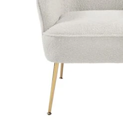 Fauteuil MARCELINO En Tissu Bouclette Blanc Avec Piètement Doré 12 Fauteuil MARCELINO En Tissu Bouclette Blanc Avec Piètement Doré -Mobilia Soldes fauteuil marcelino en tissu blanc avec pieds dore 4