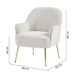 Fauteuil MARCELINO En Tissu Bouclette Blanc Avec Piètement Doré 13 Fauteuil MARCELINO En Tissu Bouclette Blanc Avec Piètement Doré -Mobilia Soldes fauteuil marcelino en tissu blanc avec pieds dore 5