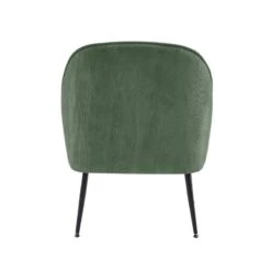 Fauteuil MARCELINO En Velours Côtelé Vert Avec Piètement Noir 10 Fauteuil MARCELINO En Velours Côtelé Vert Avec Piètement Noir -Mobilia Soldes fauteuil marcelino en velours cotele vert avec pieds noir 3