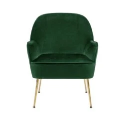 Fauteuil MARCELINO En Velours Vert Avec Pieds Doré 10 Fauteuil MARCELINO En Velours Vert Avec Pieds Doré -Mobilia Soldes fauteuil marcelino en velours vert avec pieds dore 2