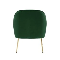 Fauteuil MARCELINO En Velours Vert Avec Pieds Doré 11 Fauteuil MARCELINO En Velours Vert Avec Pieds Doré -Mobilia Soldes fauteuil marcelino en velours vert avec pieds dore 3