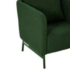 Fauteuil PANTONE Tissu Vert Olive Avec Piètement Métal Vert Olive -Mobilia Soldes fauteuil pantone tissu vert avec pietement metal vert 4