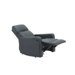 Fauteuil Relax CARLA En PU Noir Avec Fonction Manuel -Mobilia Soldes fauteuil relax carla en pu noir avec fonction manuel 3