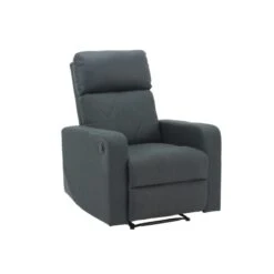 Mobilia Soldes -Mobilia Soldes fauteuil relax carla en pu noir et tissu gris avec fonction electrique 1