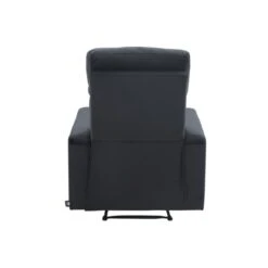 Fauteuil Relax LOVA Large En Velours Noir Avec Fonction électrique -Mobilia Soldes fauteuil relax lova large en velours noir avec fonction electrique 6