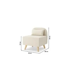 Fauteuil SARAH En Tissu Beige 11 Fauteuil SARAH En Tissu Beige -Mobilia Soldes fauteuil sarah en tissu beige 4