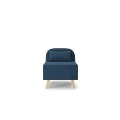 Fauteuil SARAH En Tissu Bleu -Mobilia Soldes fauteuil sarah en tissu bleu 2