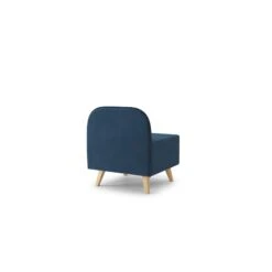 Fauteuil SARAH En Tissu Bleu -Mobilia Soldes fauteuil sarah en tissu bleu 3