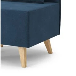 Fauteuil SARAH En Tissu Bleu -Mobilia Soldes fauteuil sarah en tissu bleu 4